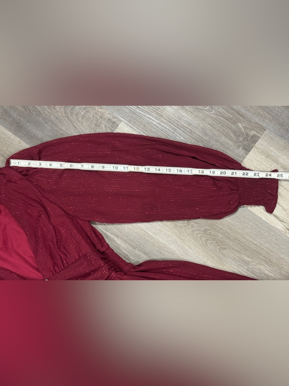 Altar'd State Deep Burgundy Long-Sleeve V-Neck Maxi Dress - Picture 6 of 13